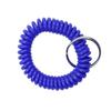 Suministro puntual color sólido plástico resorte línea telefónica anillo de mano llavero depósito pulsera bobina telefónica mayoreo