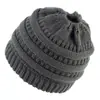 Gorro de lana tejido para coleta de mujer, gorra multicolor europea y americana de otoño e invierno, Amazon