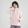 Chaqueta exterior a juego de marca para mujer, tres en uno, otoño e invierno, cortavientos para hombre, impermeable, conjunto desmontable de dos piezas para montañismo