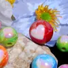 Color crema chapado amor puede usar cuentas de agujero recto DIY cadena para teléfono móvil llavero cadena para bolso accesorios de joyería