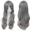 Cos peluca larga rizada anime europea y americana 70cm universal cabello largo rizado cosplay multicolor natural esponjoso tocado