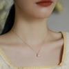 Simples elegante natural 6A luz forte brilhante de água doce arroz grão gota de água pérola 925 colar de prata esterlina alta- série atacado