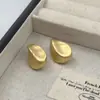 Aretes Clásicos de Gama Alta Cepillados, Diseño de Nicho, Aretes Retro Versátiles, Aretes de Moda