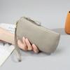 2025 Nuevo Bolso Clutch Simple y a la Moda Billetera Larga Ligero y Delgado Bolso de Mano Pequeño Cuero Suave Bolsa Pequeña para Teléfono Móvil para Mujer