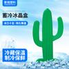 Suministros del Fabricante Caja Creativa de Almacenamiento de Hielo de Cactus Ventilador de Aire Acondicionado Caja de Cristales de Hielo Paquete de Hielo Bebida Fría Fruta Paquete de Hielo Portátil