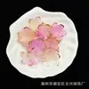 24mm gelatina flor de cuenco de cinco pétalos bronceado dos colores hecho a mano diy accesorios para joyería en línea rojo transmisión en vivo suministro en stock