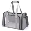 Mochila de malla transpirable para mascotas transfronteriza, mochila de viaje para gatos y perros, bolsa portátil para mascotas, bolsa grande transpirable para gatos