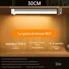 Luz de LED Inteligente de Carregamento Sem Fio com Sensor de Corpo Humano para Escada Corredor Armário Tira de Luz Tira de Luz de Armário Luz Noturna