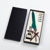 Traje de pluma de pavo real para pluma estilográfica, pluma de pluma, caja de regalo, base retro tallada, regalos creativos personalizados para empresas al por mayor