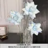 Flores Artificiales de Rosa Plegable para el Día de San Valentín Escena de Flores para Decoración Cascada de Rosas Rizadas Flores Artificiales Paisajismo de Ventanas Materiales Florales
