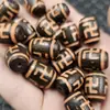 Estilo Tíbet envuelto en pulpa barril de cuentas cielo de diez mil caracteres cuentas de barril cuentas sueltas de jade ágata antiguo pulsera luantong collar accesorios de joyería cuentas