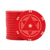 Fichas Cerámicas de Texas Hold'Em de 39mm Nueva Tarjeta de Puntuación para Sala de Ajedrez y Cartas con Valor Facial y Sin Fichas Diseño de Grado Profesional Color