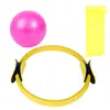 Numbwin Bandas de Resistencia de Látex para Pilates Juego de Veintidós Piezas Mancuernas de Silicona Discos Deslizantes Yoga Fitness Tejido de Látex