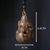 Pieza de Mano de Calabaza de Madera de Águila, Calabaza de Juguete, Adorno Colgante, Artesanía Pequeña de Tallado en Madera de Calabaza