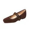Zapatos Mary Jane de Boca Baja 796-29 para Mujer 2025 Otoño Nuevo Estilo Bailarinas de Moda Cómodas Zapatos de Ballet para Mujer