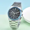 2025 Reloj de Cuarzo Popular para Hombre Tianjia Banda de Acero de 6 Pines Calendario Fabricante Venta al por Mayor Dropshipping