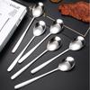 Cuchara Coreana de Acero Inoxidable para Hogar 304 Cuchara Sopera Condimento Vajilla de Alto Valor Cuchara Cuchara para Arroz Cuchara para Mezclar