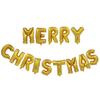 Paquete de globos de película de aluminio con decoración navideña, juego de globos con letras de Feliz Navidad