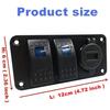 Interruptor de doble posición para modificación de coche, interruptor LED USB, combinación de interruptores para autocaravana turística, yate