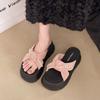 Sandalias de Plataforma de Perlas para Mujer, Estilo Nuevo de Verano a la Moda, Estilo Francés, Hermosas con Faldas, Sandalias Romanas de Suela Gruesa para Mujer para Usar en el Exterior