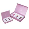 Caja Personalizada de Fabricante Estilo Libro con Tapa Magnética abatible, Caja de Papel de Empaque de Regalo de Alta Gama con Acabado Brillante para Cosméticos Polipeptídicos, Moda Universal