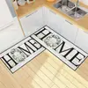 Tablero de Madera Empalmado Transfronterizo Alfombrilla de Cocina Geométrica Nórdica Alfombrilla Decorativa de Cocina Felpudo de Entrada Alfombra de Sala de Estar Antideslizante