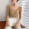 Bai Cai Rong Nuevas Llegadas Otoño/Invierno Primera Línea Ropa Lista para Usar Cuello en V Dobladillo Enrollado Moda Sencilla Manga Larga Holgado Cálido Elegante Versátil Abrigo