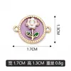 Flor de lámina de color DIY colgante para pulsera colgante para collar accesorios de joyería se pueden mezclar lote ventas directas de fábrica transfronterizo