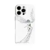 Dibujo lineal de ángel Adecuado para Apple 17 Pro Max Lindo iPhone 16 Pro Protección completa de lente 15 Modelo nuevo 14 Personalizado
