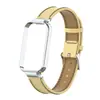 Adecuado para Correa de Reloj Redmi Band 2, Pulsera de Cuero Liso de Ultra Fibra de Moda, Correa de Cuero Miband 8Active