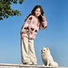Suéter único y adorable en forma de corazón para cachorros, para niñas, nueva colección otoño 2026, elegante jersey de punto para niños y niños mayores
