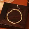 Popular Collar de Conchas Naturales con Acabado de Alta Gama, Moderno y Lujoso, Cadena Versátil para la Clavícula, Pulsera de Bloques de Color de Nicho para Celebridades de Internet