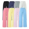 Venta al por mayor de ropa para mujer estilo europeo y americano transfronteriza 2026 otoño nuevo pantalones deportivos casuales retro americanos de cintura elástica de pierna recta