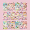 Paquete de Pegatinas Láser DIY de Dibujos Animados, Pegatinas Lindas, Pegatinas de Cristal, Decoraciones de Dibujos Animados para Niños, Tienda de Puesto Callejero, Bloc de Notas