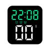Temporizador Criativo Relógio Digital LED Simples Silencioso para Quarto Mesa Despertador Preguiçoso Relógio de Segundos Saltitantes Gh9017