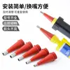 Boquilla de calafateo de acero inoxidable con base desmontable, boquilla para pistola de calafateo para estructuras de puertas y ventanas, boquilla para pistola de pegamento sellador y pegamento para vidrio