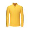 Camiseta de Manga Larga con Solapa de Peso Pesado 200g Color Puro Top Camisa Polo para Hombres y Mujeres Venta al por Mayor Estampado Bordado Nuevo Estilo