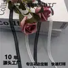 Renda de boneca de algodão trançado DIY acessórios de renda preto e branco tecido para saia de princesa