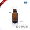 Spot 15ml frasco de óleo marrom chá frasco de vidro conta-gotas essência emulsão embalagem de cosméticos spray selo