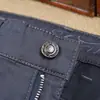 Calça Jeans Masculina de Lyocell com Elastano Cinza Fina Reta Slim Fit Nova de Verão Jeans de Luxo High-End