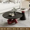 Design de mesa de centro geométrica minimalista, artístico e criativo, para salas de estar pequenas, uso doméstico, luxo leve, mesa de chá minimalista italiana de alta qualidade