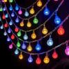 Luzes de Corda Pequenas Luzes Piscantes Camping Luzes de Estrela Luzes de Atmosfera Solar Exterior Barraca de Mercado Noturno Decoração de Quarto Luzes LED