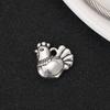 Transfronterizo 12 Zodiaco Plata Tibetana Colgante Año de la Serpiente DIY Aleación Plata Antigua Accesorios de Joyería Pulsera Collar Colgante Material