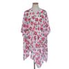 2021 Primavera e Verão Cross-border Novo Padrão de Flor de Rua Europeia e Americana Proteção Solar e Guarda-Sol Kimono Cardigan Blusa Sem Mangas