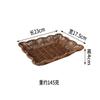 Rattan tecido prato de frutas hotel barraca de comida criativa cesta de frutas prato de frutas imitação Rattan tecido cesta lanche rectangular onda borda lanche