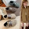 Zapatos de Princesa para Niña con Lunares 2026 Otoño Nuevos Redondos con Correa de Hebilla Única Cómodos Versátiles Estudiante Casual