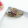 Broche chapéu de palha diamante de vidro vintage novo acessórios de alta qualidade joia corsage feminina atacado entrega de peça única