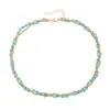 Collar Cruzado de Joyería Europea y Americana Cadena de Serpiente de Cristal Dorado Envolvente para Mujer, Cadena para Clavícula con Empalme Estilo Chica Sexy Hot de Instagram