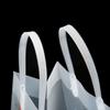 Fornecido Diretamente pelo Fabricante, Sacolas de Plástico Transparente Impressas para Compras de Roupas, Sacolas de Presente de PP Transparentes à Prova d'Água com Impressão de Logo, de Mão