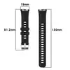 Para pulsera Huawei 10/9/8 correa de silicona Huawei pulsera 10/9/8 hebilla de acero suave pulsera de repuesto de silicona